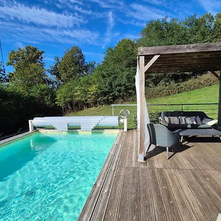 Les Combes Avec Piscine Chauffee Au Nord Sarlat Prázdninový dům